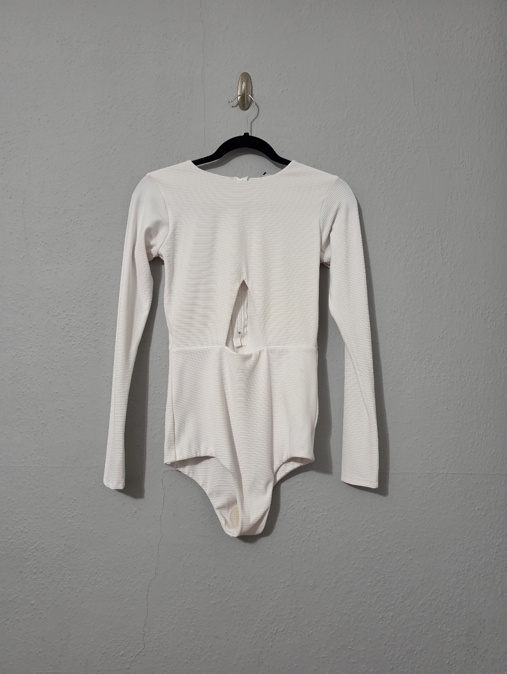 Rue Stiic Peniche Ribbed One Piece White Surf-Suit NWT Large